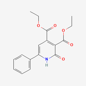molecular formula C17H17NO5 B1645789 3,4-Diethoxycarbonyl-6-phenyl-2-pyridone 