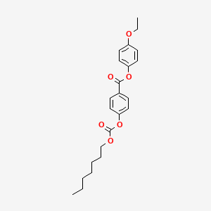 N-Heptyl 4-(4'-ethoxyphenoxycarbonyl)phenyl carbonate