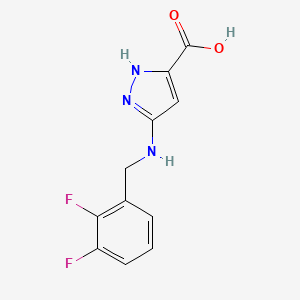 3-[(2,3-difluorobenzyl)amino]-1H-pyrazole-5-carboxylic acid