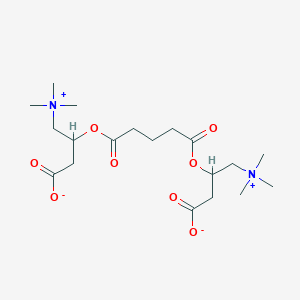 3-[5-[1-Carboxylato-3-(trimethylazaniumyl)propan-2-yl]oxy-5-oxopentanoyl]oxy-4-(trimethylazaniumyl)butanoate