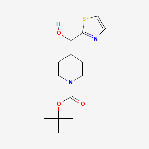 molecular formula C14H22N2O3S B1645900 1-Boc-4-(Hydroxythiazol-2-yl-methyl)piperidine 