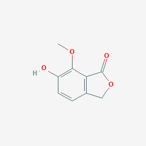 molecular formula C9H8O4 B164591 6-羟基-7-甲氧基邻苯二甲酸内酯 CAS No. 78213-30-6