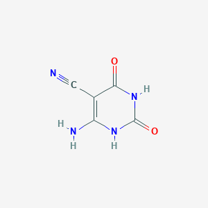 molecular formula C5H4N4O2 B1645951 6-amino-2,4-dioxo-1H-pyrimidine-5-carbonitrile 