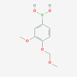 molecular formula C9H13BO5 B1646076 3-Methoxy-4-(methoxymethoxy)phenylboronic acid 
