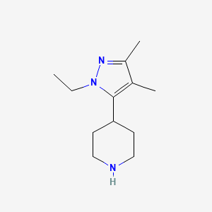 4-(1-ethyl-3,4-dimethyl-1H-pyrazol-5-yl)Piperidine