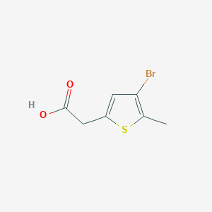 molecular formula C7H7BrO2S B1646089 2-(4-Bromo-5-methylthiophen-2-yl)acetic acid 
