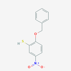 molecular formula C13H11NO3S B016461 2-苄氧基-5-硝基苯硫醇 CAS No. 887353-11-9
