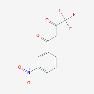 molecular formula C10H6F3NO4 B1646102 4,4,4-Trifluoro-1-(3-nitrophenyl)-1,3-butanedione 