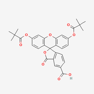 molecular formula C31H28O9 B1646125 5-Carboxyfluorescein Dipivalate 