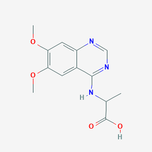 2-((6,7-Dimethoxyquinazolin-4-yl)amino)propanoic acid