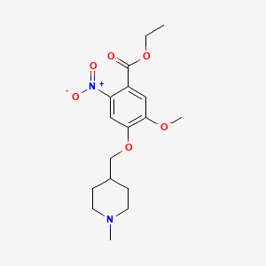 Ethyl 5-methoxy-4-((1-methylpiperidin-4-yl)methoxy)-2-nitrobenzoate