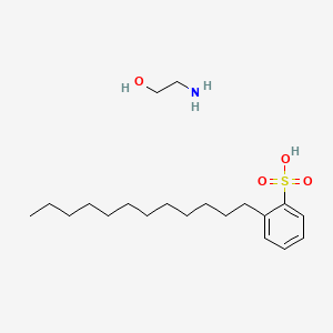 molecular formula C20H37NO4S B1646220 Ethanolamine dodecylbenzenesulfonate CAS No. 68442-72-8