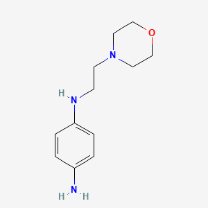 molecular formula C12H19N3O B1646242 N1-(2-morpholinoethyl)benzene-1,4-diamine 