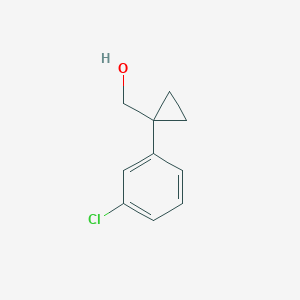 molecular formula C10H11ClO B1646248 1-(3-Chlorophenyl)cyclopropanemethanol 