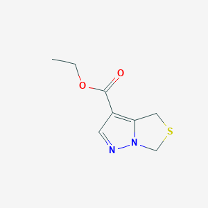 molecular formula C8H10N2O2S B1646262 4H,6H-Pyrazolo[1,5-c]thiazole-3-carboxylic acid, ethyl ester 