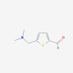 molecular formula C8H11NOS B1646280 5-[(Dimethylamino)methyl]thiophene-2-carbaldehyde CAS No. 59906-29-5