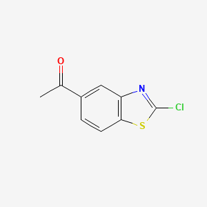 molecular formula C9H6ClNOS B1646302 1-(2-Chlorobenzo[d]thiazol-5-yl)ethanone 