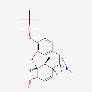 molecular formula C23H33NO3Si B1646303 3-(tert-Butyldimethylsilyl)morphine 