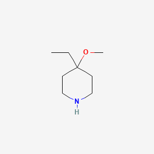 molecular formula C8H17NO B1646317 4-Ethyl-4-methoxypiperidine 