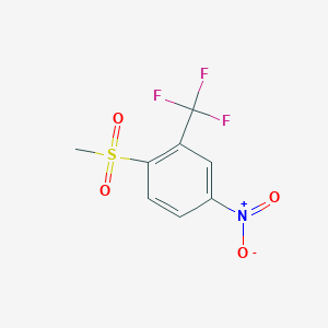 molecular formula C8H6F3NO4S B1646335 1-(Methylsulphonyl)-4-nitro-2-(trifluoromethyl)benzene CAS No. 252561-91-4