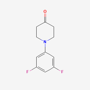molecular formula C11H11F2NO B1646336 1-(3,5-Difluorophenyl)piperidin-4-one 