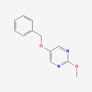 molecular formula C12H12N2O2 B1646343 5-Benzyloxy-2-methoxypyrimidine 