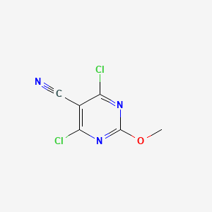 molecular formula C6H3Cl2N3O B1646351 4,6-Dichloro-2-methoxypyrimidine-5-carbonitrile 