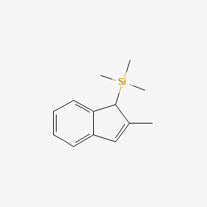 molecular formula C13H18Si B1646355 Trimethyl(2-methyl-1H-inden-1-yl)silane 