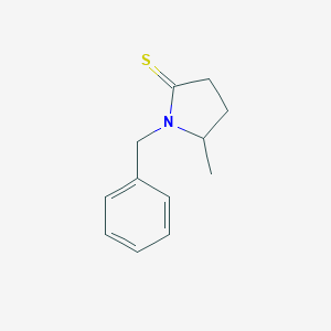 molecular formula C12H15NS B164636 1-Benzyl-5-methylpyrrolidine-2-thione CAS No. 127839-92-3