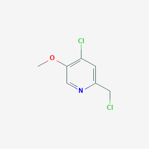 molecular formula C7H7Cl2NO B1646362 4-Chloro-2-(chloromethyl)-5-methoxypyridine CAS No. 28104-31-6
