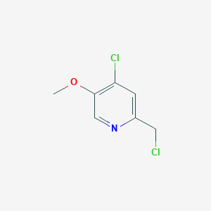 molecular formula C7H7Cl2NO B1646362 4-氯-2-(氯甲基)-5-甲氧基吡啶 CAS No. 28104-31-6