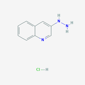 molecular formula C9H10ClN3 B1646412 2-(喹啉-3-基)肼盐酸盐 CAS No. 63468-94-0