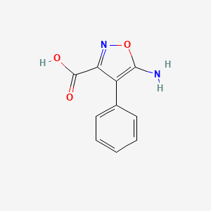 molecular formula C10H8N2O3 B1646452 5-Amino-4-phenylisoxazole-3-carboxylic acid 