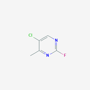 molecular formula C5H4ClFN2 B1646453 5-Chloro-2-fluoro-4-methylpyrimidine 