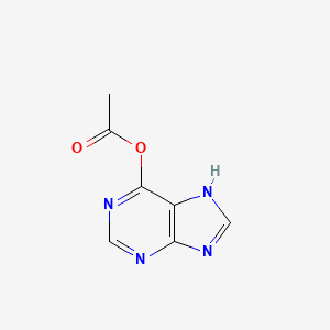 molecular formula C7H6N4O2 B1646466 9H-Purin-6-yl acetate 