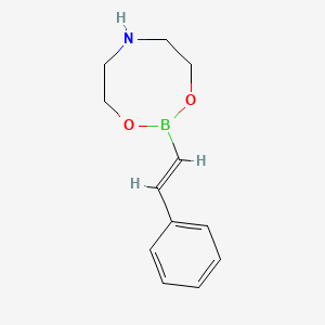 molecular formula C12H16BNO2 B1646468 beta-Styrylboronic acid diethanolamine ester 