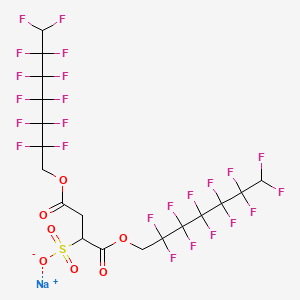 molecular formula C18H9F24NaO7S B1646489 Bis(2,2,3,3,4,4,5,5,6,6,7,7-dodecafluoroheptyl) sulfosuccinate sodium salt 