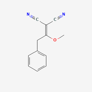 molecular formula C12H10N2O B1646529 2-(1-Methoxy-2-phenylethylidene)malononitrile 