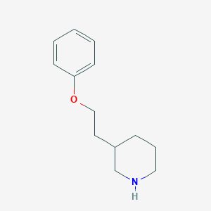 molecular formula C13H19NO B1646547 3-(2-Phenoxyethyl)piperidine 