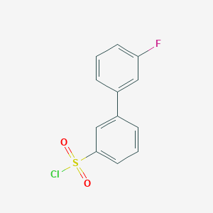 molecular formula C12H8ClFO2S B1646561 3'-Fluoro-biphenyl-3-sulfonyl chloride 