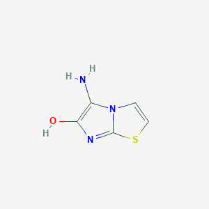 molecular formula C5H5N3OS B1646631 5-amino-Imidazo[2,1-b]thiazol-6-ol 