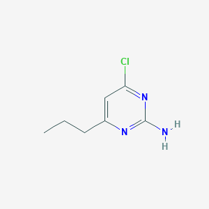 molecular formula C7H10ClN3 B1646638 4-氯-6-丙基嘧啶-2-胺 CAS No. 139296-65-4
