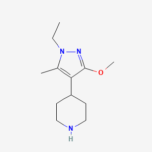 4-(1-ethyl-3-methoxy-5-methyl-1H-pyrazol-4-yl)Piperidine