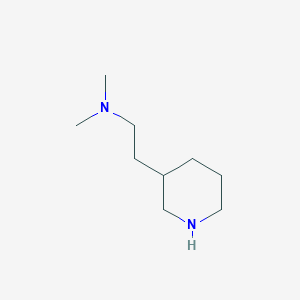 molecular formula C9H20N2 B1646761 N,N-Dimethyl-2-(3-piperidinyl)-1-ethanamine CAS No. 933684-70-9