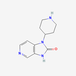 molecular formula C11H14N4O B1646762 1-(piperidin-4-yl)-1H-imidazo[4,5-c]pyridin-2(3H)-one 