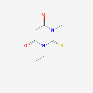 molecular formula C8H12N2O2S B1646777 1-Methyl-3-propyl-2-sulfanylidene-1,3-diazinane-4,6-dione 