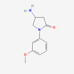 molecular formula C11H14N2O2 B1646807 4-氨基-1-(3-甲氧基苯基)吡咯烷-2-酮 CAS No. 924855-21-0