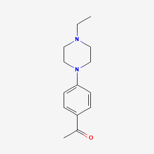 molecular formula C14H20N2O B1646816 1-(4-(4-Ethylpiperazin-1-yl)phenyl)ethanone 