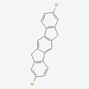 molecular formula C20H12Br2 B1646859 2,8-Dibromo-6,12-dihydroindeno[1,2-b]fluorene 