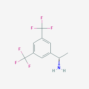 molecular formula C10H9F6N B164688 (S)-1-(3,5-双(三氟甲基)苯基)乙胺 CAS No. 127733-40-8